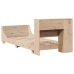 Estructura de cama sin colchón madera maciza pino 75x190 cm