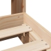 Estructura de cama sin colchón madera maciza pino 75x190 cm