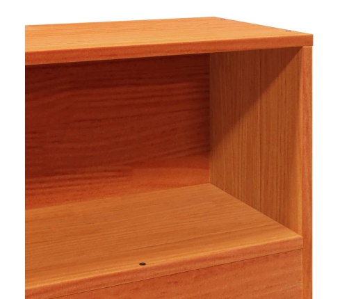 Estructura de cama sin colchón madera maciza marrón 75x190 cm