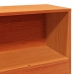 Estructura de cama sin colchón madera maciza marrón 75x190 cm