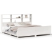 Cama sin colchón madera maciza de pino blanca 180x200 cm