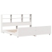 Cama sin colchón madera maciza de pino blanca 180x200 cm