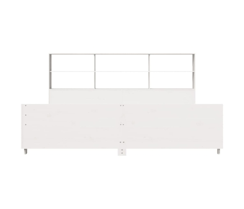 Cama sin colchón madera maciza de pino blanca 180x200 cm