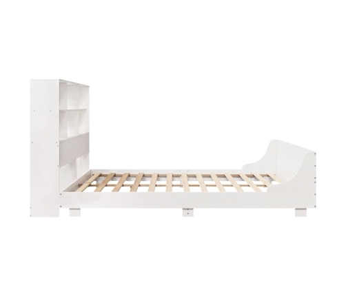 Cama sin colchón madera maciza de pino blanca 180x200 cm