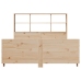 Estructura de cama sin colchón madera maciza de pino 160x200 cm