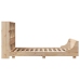 Estructura de cama sin colchón madera maciza de pino 160x200 cm