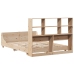 Estructura de cama sin colchón madera maciza de pino 160x200 cm