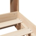 Estructura de cama sin colchón madera maciza de pino 160x200 cm
