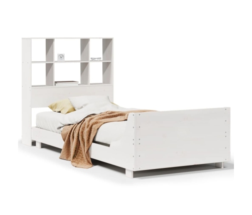 Estructura cama sin colchón madera maciza pino blanca 100x200cm