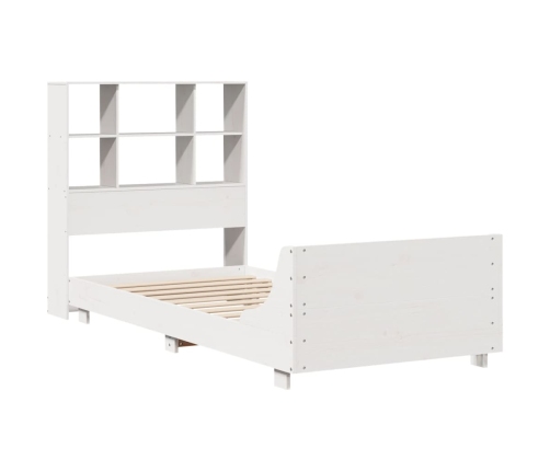 Estructura cama sin colchón madera maciza pino blanca 100x200cm