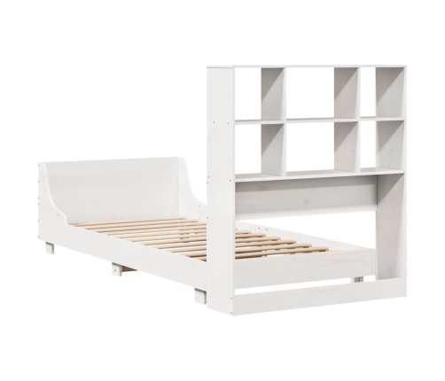 Estructura cama sin colchón madera maciza pino blanca 100x200cm