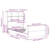 Cama sin colchón madera maciza de pino marrón cera 100x200 cm
