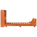 Cama sin colchón madera maciza de pino marrón cera 100x200 cm