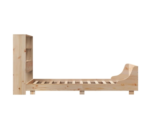 Estructura de cama sin colchón madera maciza de pino 90x200 cm