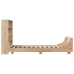 Estructura de cama sin colchón madera maciza de pino 90x200 cm