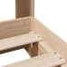 Estructura de cama sin colchón madera maciza de pino 90x200 cm