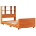 Estructura de cama sin colchón madera maciza marrón 90x190 cm