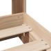 Estructura de cama sin colchón madera maciza pino 75x190 cm