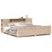 Estructura de cama sin colchón madera maciza de pino 180x200 cm