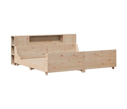 Estructura de cama sin colchón madera maciza de pino 180x200 cm
