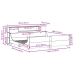 Estructura de cama sin colchón madera maciza de pino 180x200 cm