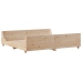 Estructura de cama sin colchón madera maciza de pino 180x200 cm