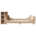 Estructura de cama sin colchón madera maciza de pino 180x200 cm