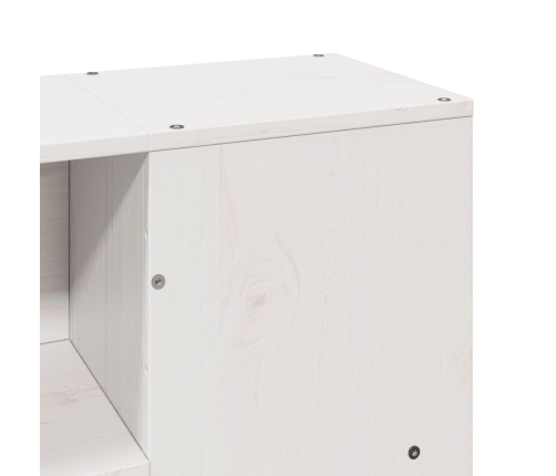 Estructura de cama sin colchón madera de pino blanca 150x200 cm