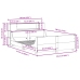 Estructura de cama sin colchón madera maciza blanca 120x190 cm