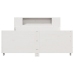Estructura de cama sin colchón madera maciza blanca 120x190 cm