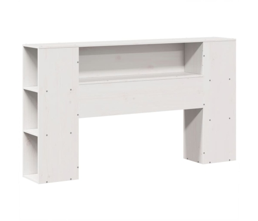 Estructura de cama sin colchón madera maciza blanca 120x190 cm