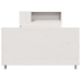 Estructura cama sin colchón madera maciza pino blanca 100x200cm