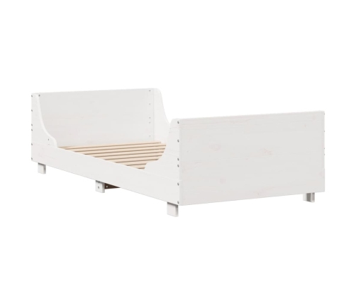Estructura cama sin colchón madera maciza pino blanca 100x200cm