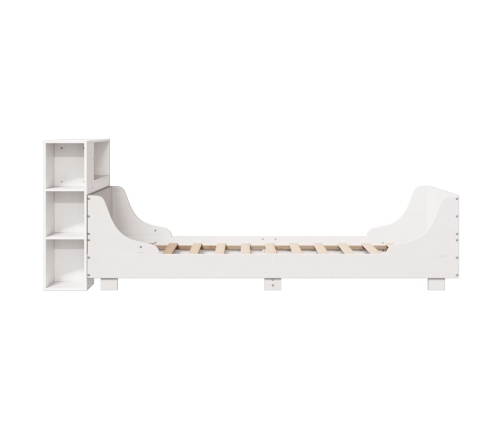 Estructura cama sin colchón madera maciza pino blanca 100x200cm
