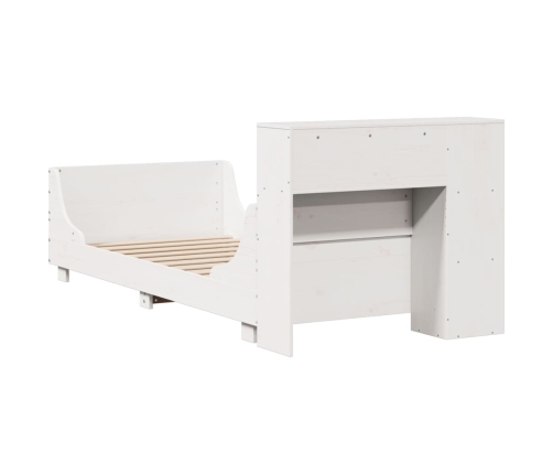 Estructura cama sin colchón madera maciza pino blanca 100x200cm