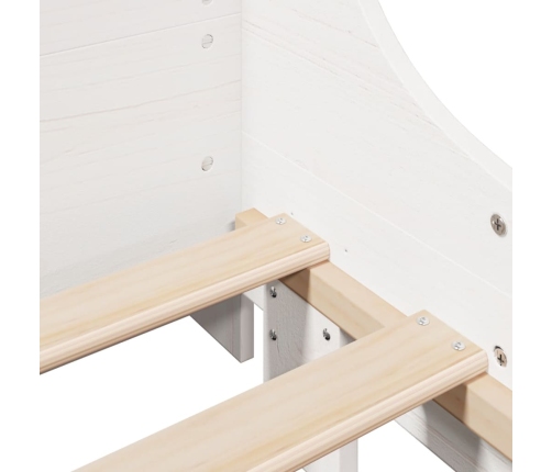 Estructura cama sin colchón madera maciza pino blanca 100x200cm