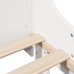 Estructura cama sin colchón madera maciza pino blanca 100x200cm