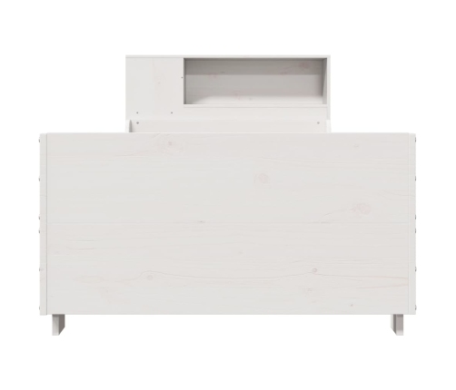 Estructura de cama sin colchón madera de pino blanca 90x200 cm