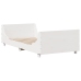 Estructura de cama sin colchón madera de pino blanca 90x200 cm
