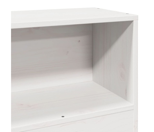 Estructura de cama sin colchón madera de pino blanca 90x200 cm