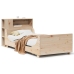 Estructura de cama sin colchón madera maciza de pino 90x190 cm