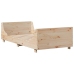 Estructura de cama sin colchón madera maciza de pino 90x190 cm