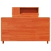 Estructura de cama sin colchón madera maciza marrón 90x190 cm