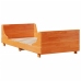 Estructura de cama sin colchón madera maciza marrón 90x190 cm