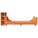 Estructura de cama sin colchón madera maciza marrón 90x190 cm