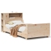 Estructura de cama sin colchón madera maciza pino 75x190 cm