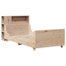 Estructura de cama sin colchón madera maciza pino 75x190 cm