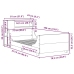 Estructura de cama sin colchón madera maciza pino 75x190 cm