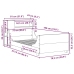 Estructura de cama sin colchón madera maciza blanca 75x190 cm