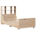 Cama con estantería sin colchón madera maciza 90x190 cm